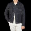 Tela Genova Raw Blue Cotton Selvedge Denim Jacket Wholesale