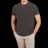 Majestic Filatures Pine Green Cotton Stretch T-Shirt Best