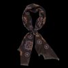 Amanda Christensen Brown Geometrical Printed Wool Scarf Clearance