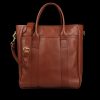 Frank Clegg Chestnut Tumbled Leather Commuter Tote Best