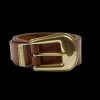 Andersons Light Brown Calf Leather 35Mm Western Belt Best