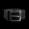 Andersons Black Braided Leather 35Mm Belt New