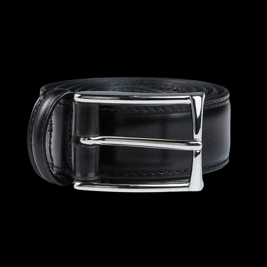 Andersons Black Calf Leather 30Mm Belt Online