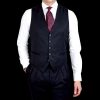 Tagliatore Midnight Navy Super 110S Wool Suit Waistcoat Clearance