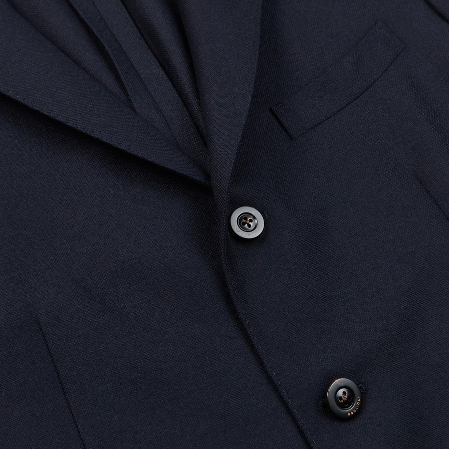 Boglioli Navy Blue Virgin Wool K Jacket Wholesale