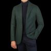 De Petrillo Green Checked Wool Flannel Napoli Blazer Online