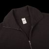 G.R.P Brown Melange Merino Wool Zip Jacket Online