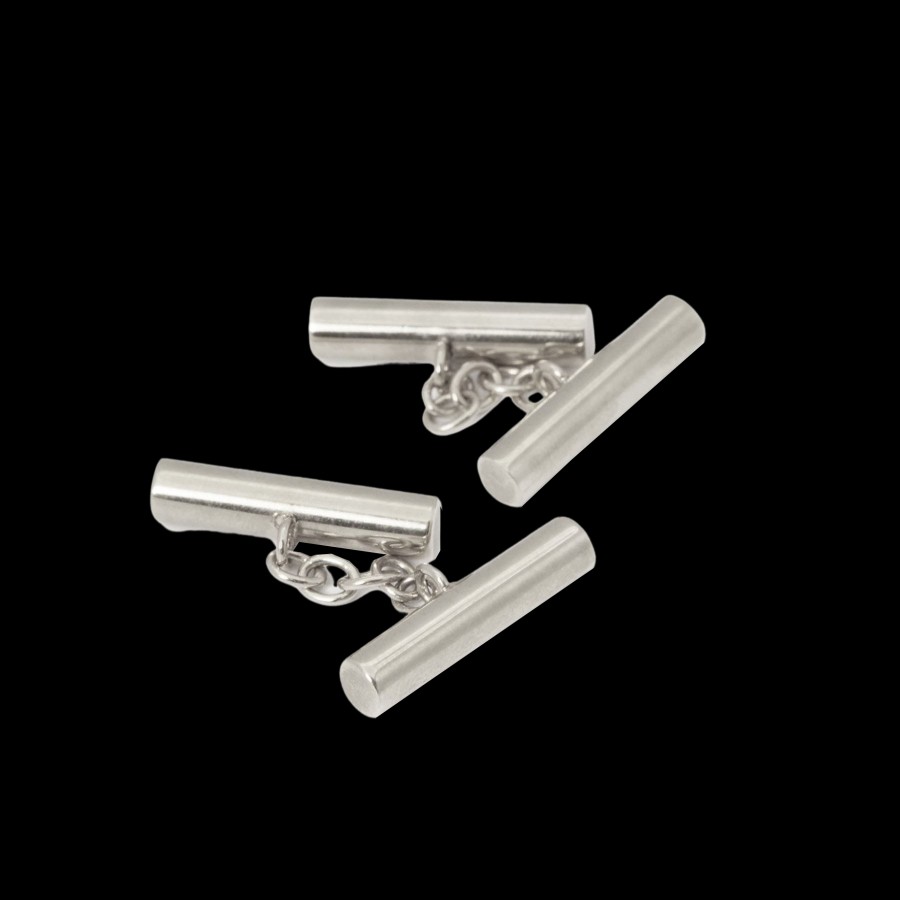 Codis Maya Solid Silver Flume Cufflinks Best