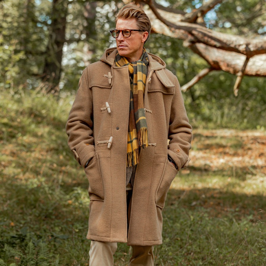 Gloverall Camel Wool Monty Duffel Coat Hot