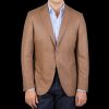 Eduard Dressler Camel Brown Wool Cashmere Senderik Blazer Wholesale