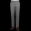 Canali Light Grey Tropical Wool Flat Front Trousers Best