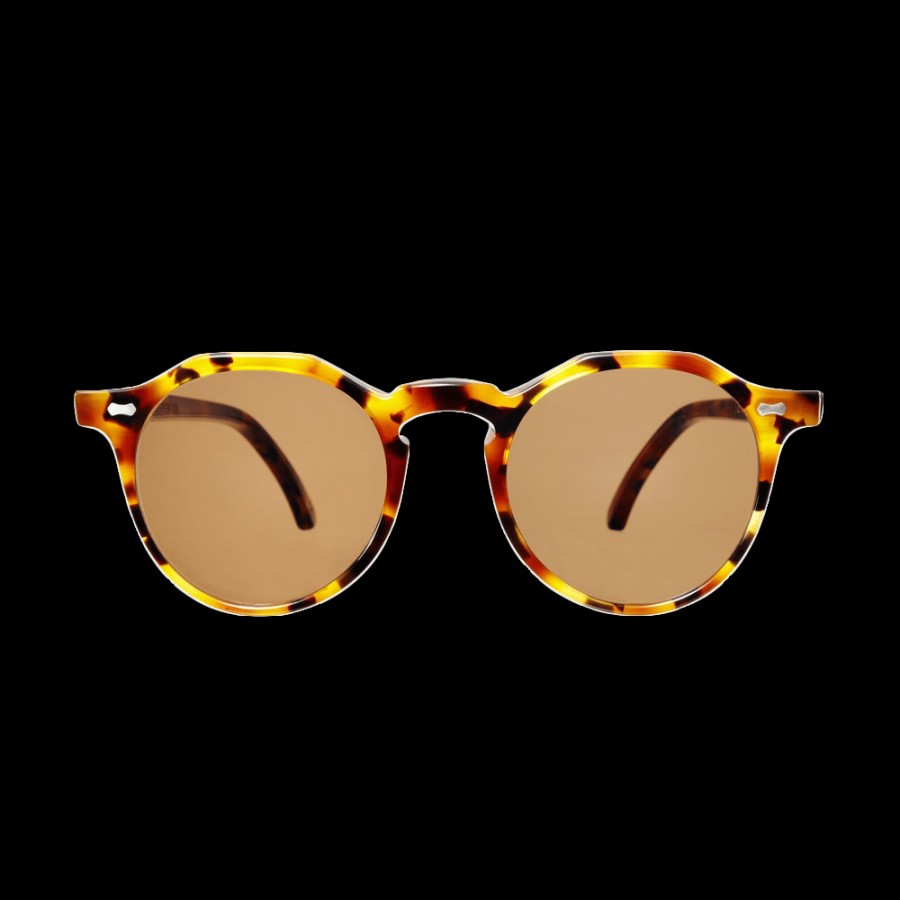 The Bespoke Dudes Lapel Amber Tortoise Tobacco Lenses 49Mm Online