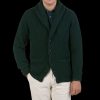 William Lockie Green Astra Lambswool Shawl Collar Cardigan Wholesale