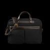 Mismo Coal Black M/S Canvas Office Briefcase Best