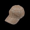 Wigéns Beige Checked Wool Alpaca Baseball Cap Hot