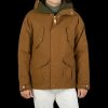 Manifattura Ceccarelli Dark Tan Cotton Canvas Fisherman Parka Wholesale