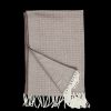 Gierre Milano Taupe Brown Double-Sided Wool Scarf Hot