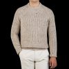 Peregrine Oatmeal Beige Merino Wool Ford Crewneck Online