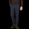 Berwich Dark Blue Cotton Stretch Chinos Wholesale