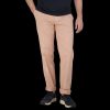 Canali Pink Beige Cotton Stretch Flat Front Chinos Best