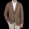 Boglioli Dark Taupe Brushed Virgin Wool K Jacket Clearance