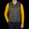 Taion Charcoal Grey Nylon Down Padded Vest Clearance