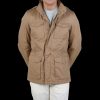 Herno Khaki Washed Cotton Field Jacket Hot