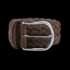 Andersons Brown Braided Suede Leather 40Mm Belt Best