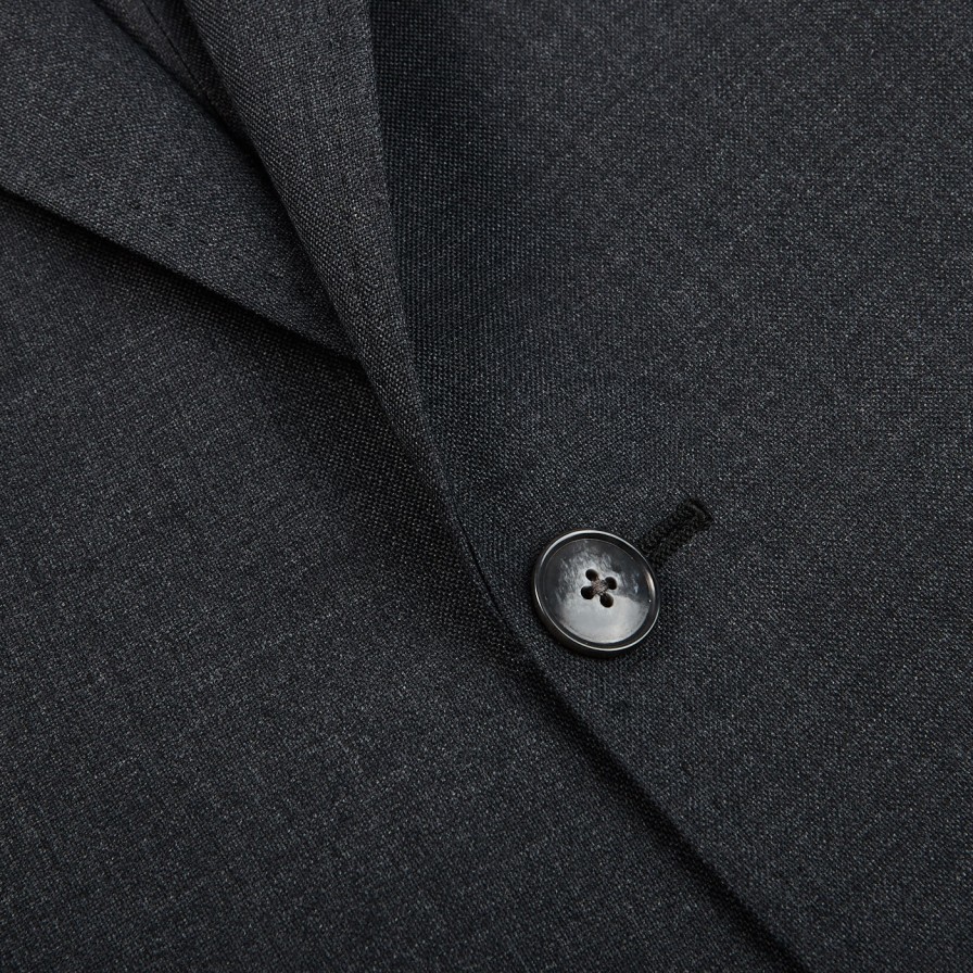 Baltzar Sartorial Grey Super 100'S Wool Suit Jacket Best