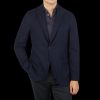 Boglioli Navy Blue Brushed Wool K Jacket Online