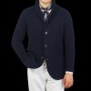 Maurizio Baldassari Navy Blue Zegna Baruffa Wool Brenta Jacket Wholesale