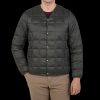 Taion Charcoal Grey Nylon Down Padded Jacket Online