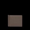 Smythson Taupe Brown Ludlow Leather Money Clip Wallet Clearance