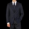 Canali Navy Blue Wool Flannel Impeccabile Blazer Online